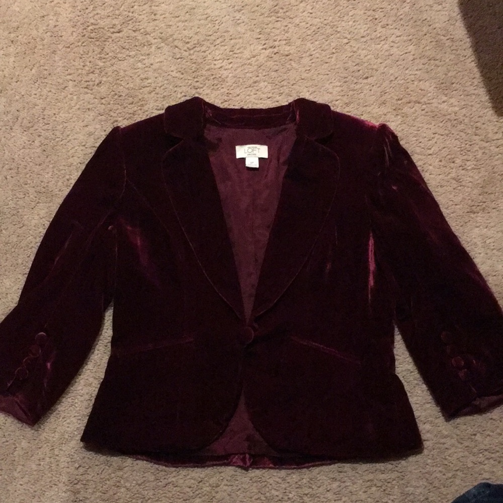 Velvet Maroon Jacket